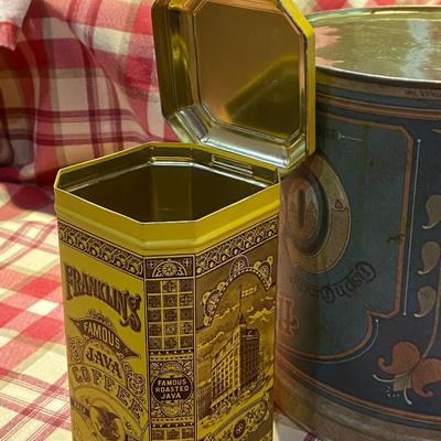 Trio of Vintage Kitchen Tins