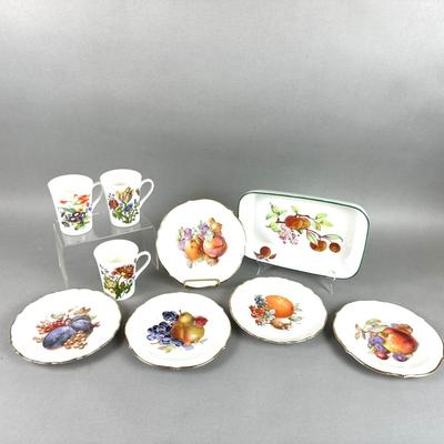 K251 Porcelain Fruit Dish Lot- House of Goebel, Royal Worcester and more