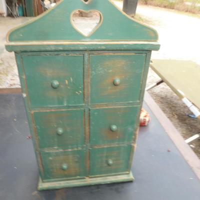 Farm Style Cupboard/Storage Box- Approx 17" Tall