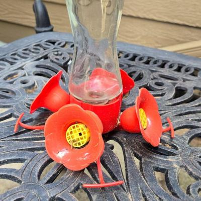 Glass & Plastic Hummingbird Feeder