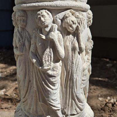 Vintage Outdoor Column with Greecian Design