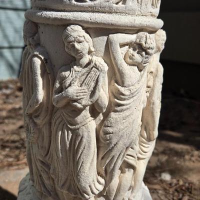 Vintage Outdoor Column with Greecian Design