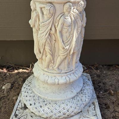 Vintage Outdoor Column with Greecian Design