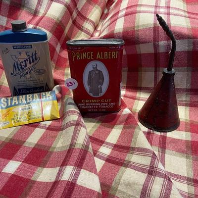 Vintage Oils, Powders, and Tobacco Lot