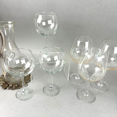 K264 Wine Carafe & Glasses Lot