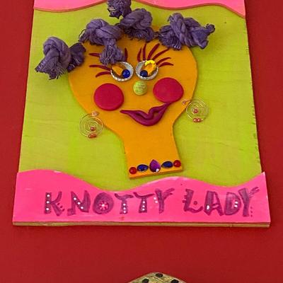 Pair of Folk Art Decor Pieces