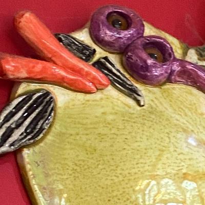 Folk Art Pair of Fish Decor