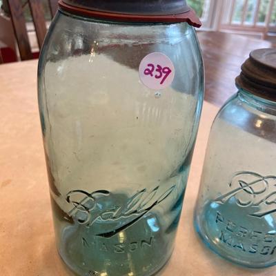 Trio of Ball Mason Jars Lot One
