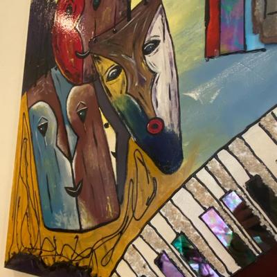 Unframed Original Tom Roddy Abstract Oil on Canvas Painting