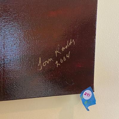 Unframed Original Tom Roddy Abstract Oil on Canvas Painting