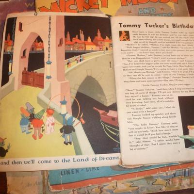 Collection of Six Vintage Children's Books- Circa 1930's