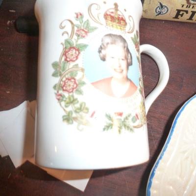 British Royal Family Commemorative Cups, Plates, and Ashtray