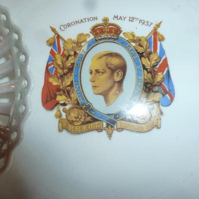 British Royal Family Commemorative Cups, Plates, Dish, and Trinket Box