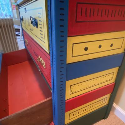 Folk Art Refurbished Dresser