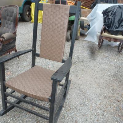 Wood Frame Rocking Chair for Covered Porch/Patio