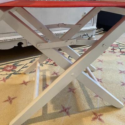 Pair of Red and White Director's Chair