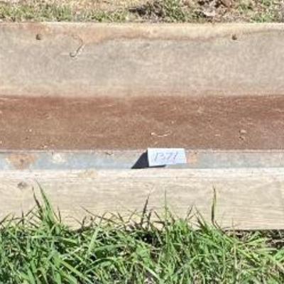 Metal and Wood Feed Trough