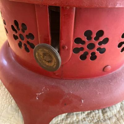 Antique Red Oil Heater