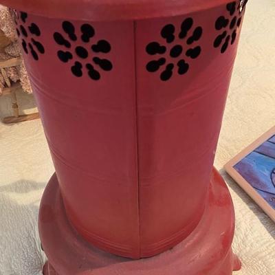 Antique Red Oil Heater