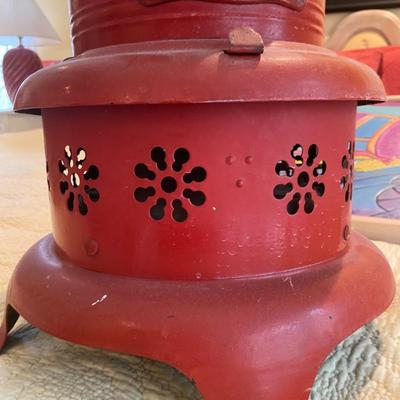 Antique Red Oil Heater