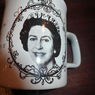 British Royal Family Commemorative Cups and Plates- Five Pieces