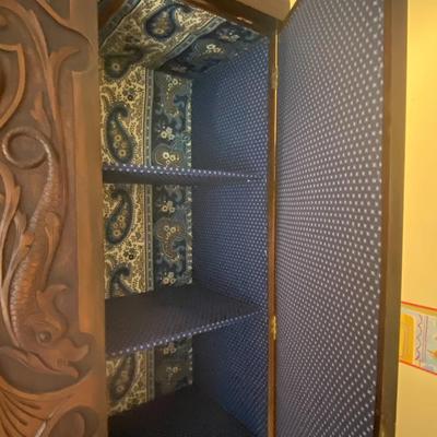 Antique Ornately Carved Armoire