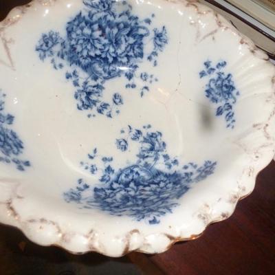 Pitcher and Basin- Floral Design- Circa 1900