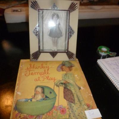Shirley Temple Collection- Framed Photo and Book