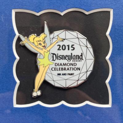 Rare Cel Art & Pin Disneyland Diamond Celebration Limited Edition Autographed Disney 60 Year Theme Park Anniversary