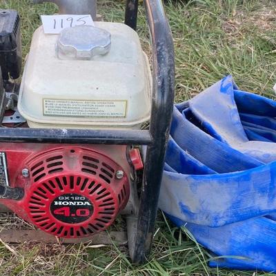Honda 4.0 GX120 Semi Trash Pump W/Hose