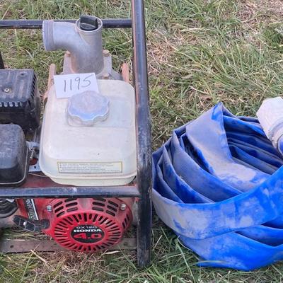 Honda 4.0 GX120 Semi Trash Pump W/Hose