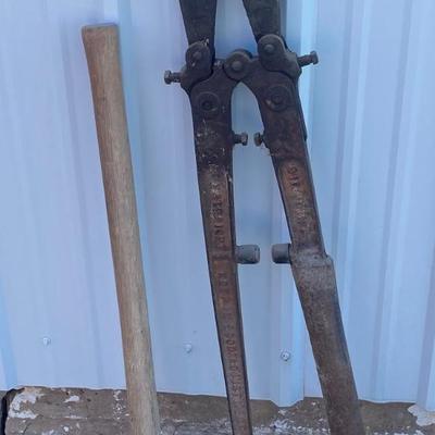 Vintage Bolt Cutters and a Pick