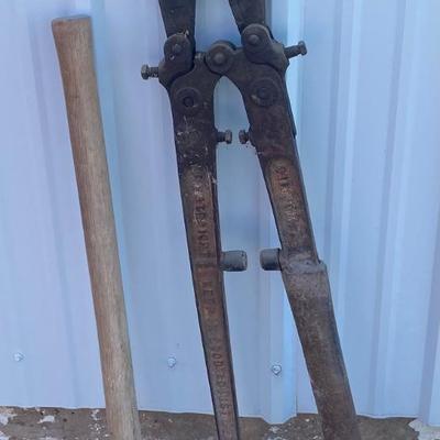 Vintage Bolt Cutters and a Pick