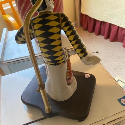 Vintage Art Deco Harlequin Lamp