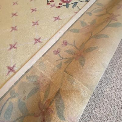 Yellow and Rose Area Rug