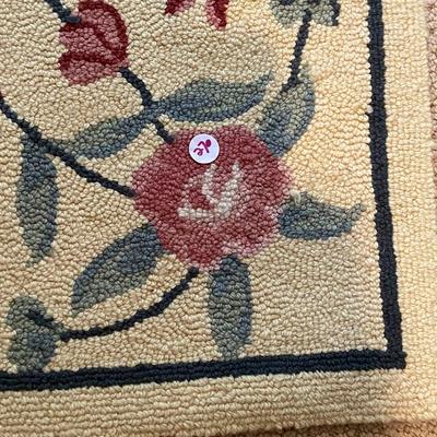 Yellow and Rose Area Rug