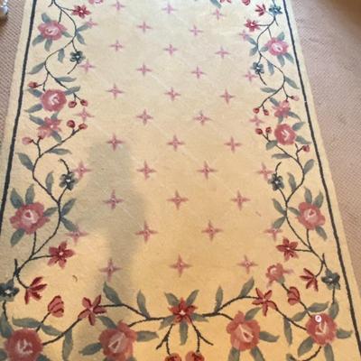 Yellow and Rose Area Rug