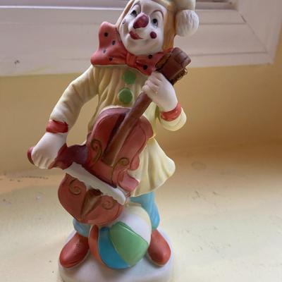 Lot of Clown Musician Figurines