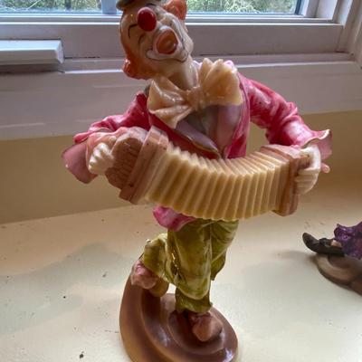 Lot of Clown Musician Figurines