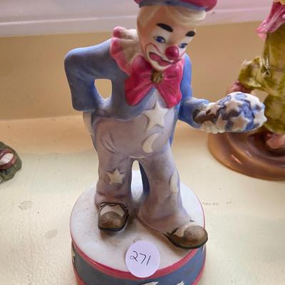 Lot of Clown Musician Figurines