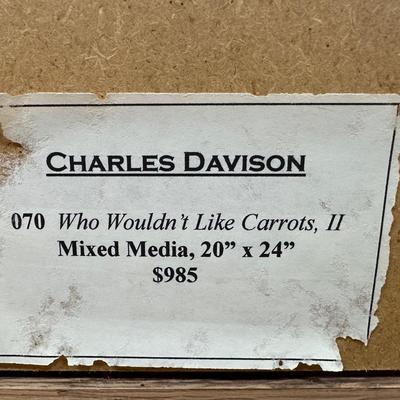 Charles Davidson â€œWho Wouldnâ€™t Like Carrots, IIâ€