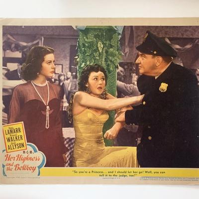 Her Highness and the Bellboy original 1945 vintage lobby card