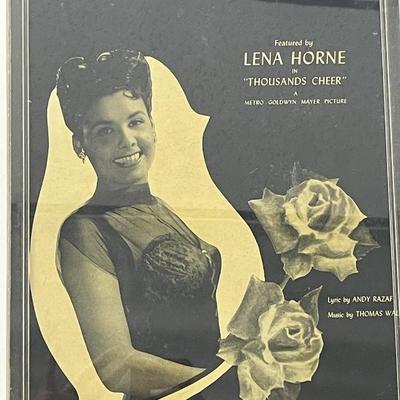 Lena Horne Honeysuckle Rose unsigned sheet music