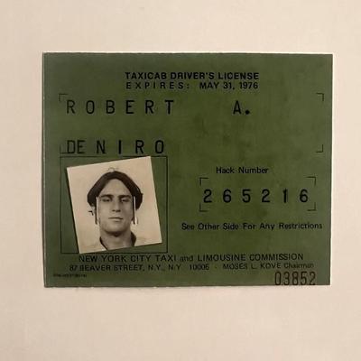 Taxi Driver license ID prop