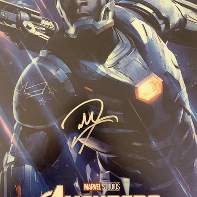 Avengers: Endgame Don Cheadle signed movie photo. GFA Authenticated
