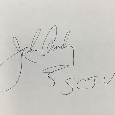 John Candy original signature