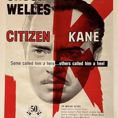 Citizen Kane 50th Anniversary 1991 Re-Release Original Movie Poster