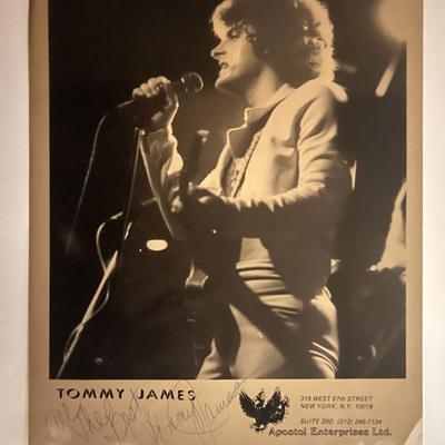 Tommy James signed photo