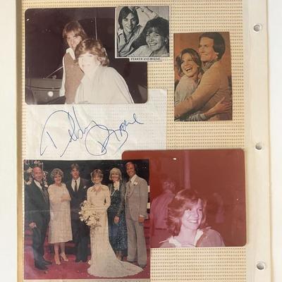 Debbie Boone signed photo album page