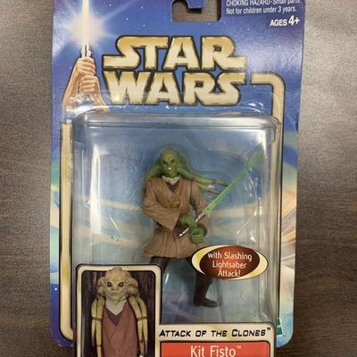 Star Wars unsigned Kit Fisto action figure